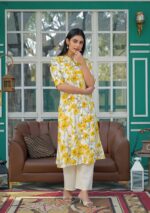 Aravalii Saffron Whisper Kurta
