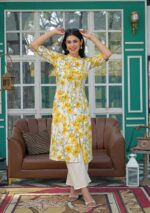 Aravalii Saffron Whisper Kurta