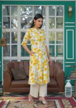 Aravalii Saffron Whisper Kurta