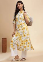 Aravalii Saffron Whisper Kurta