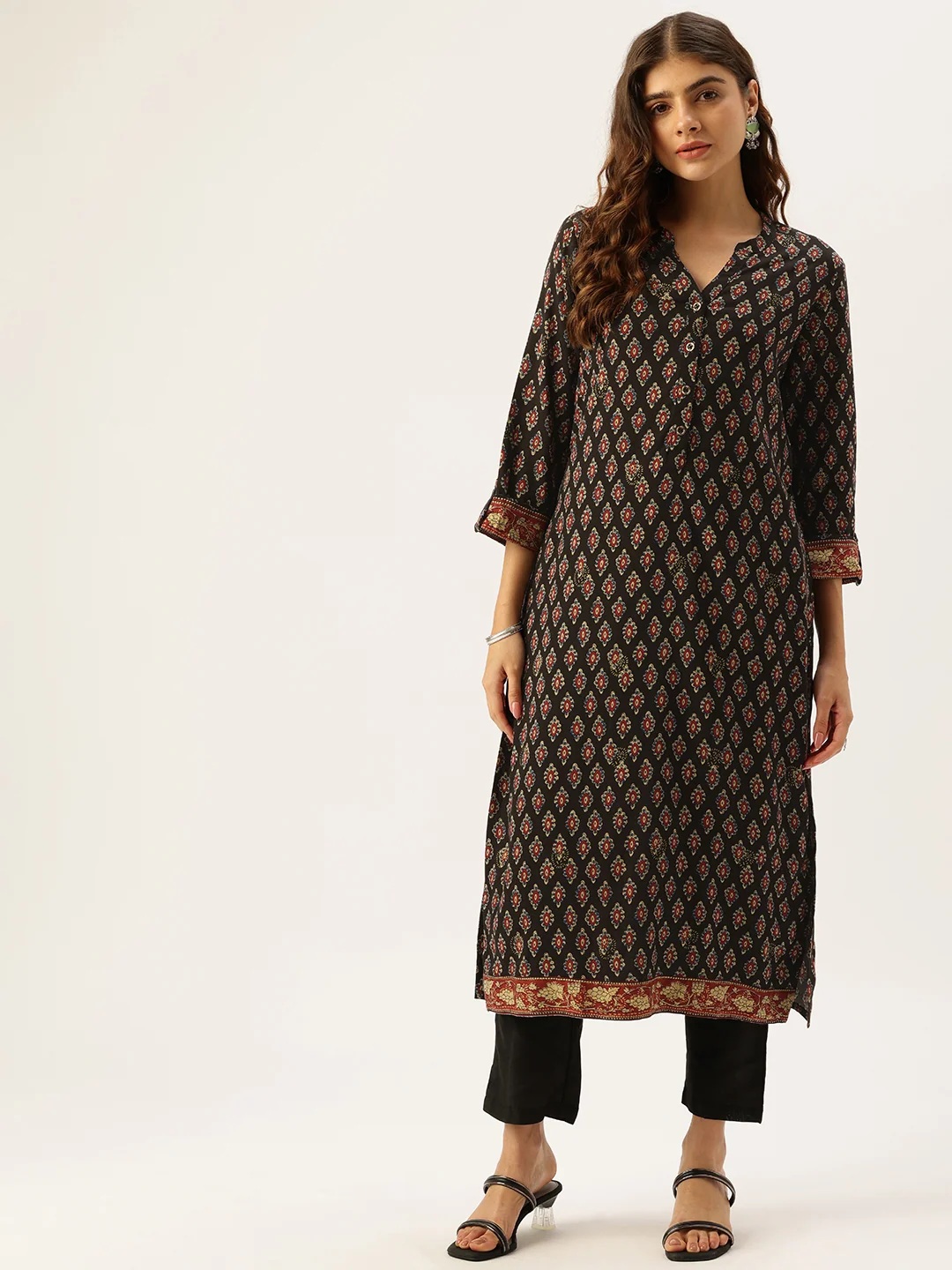 blue-ethnic-motifs-florals-kurta-4b60d96c-1 Blue Ethnic Motifs Florals Kurta