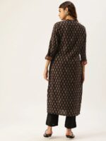 Blue Ethnic Motifs Florals Kurta