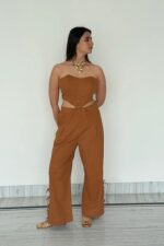 Chocolate corset and Pants