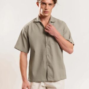 Grey Textured Shirt