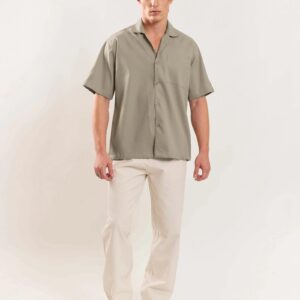 Grey Textured Shirt