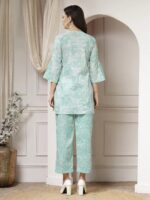 Indibelle Cotton Abstract Print A-Line Co-ord Set