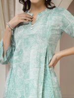 Indibelle Cotton Abstract Print A-Line Co-ord Set