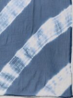 Indibelle Cotton Floral Print Kurta Pant With Dupatta (Blue)