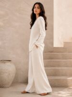 Indibelle Premium Women's Linen Blend Coord set