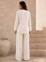 Indibelle Premium Women's Linen Blend Coord set
