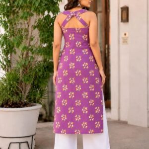 Indibelle Women’s Floral Printed Cotton Kurti
