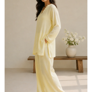 Indibelle Wrinkle Rayon Relaxed-Fit Co-ord Set