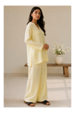 Indibelle Wrinkle Rayon Relaxed-Fit Co-ord Set