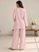 Indibelle Wrinkle Rayon Relaxed-Fit Co-ord Set