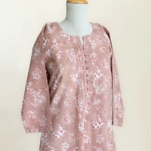 Leyla Cotton Block Printed Straight Kurta
