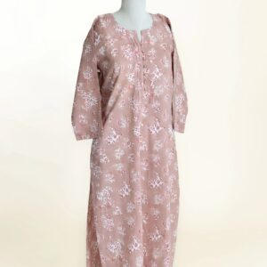 Leyla Cotton Block Printed Straight Kurta
