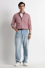 Men Classic Oxford Check Shirt