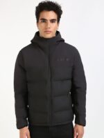 Men Hooded Solid Cotton Casual Puffer Jacket