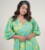 Multicolor Cotton Easy Fit Floral Print Dress