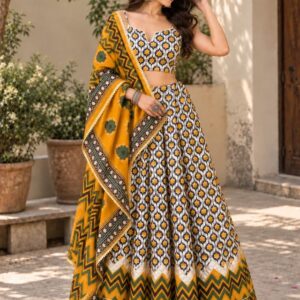 Mustard Muse Lehenga Set
