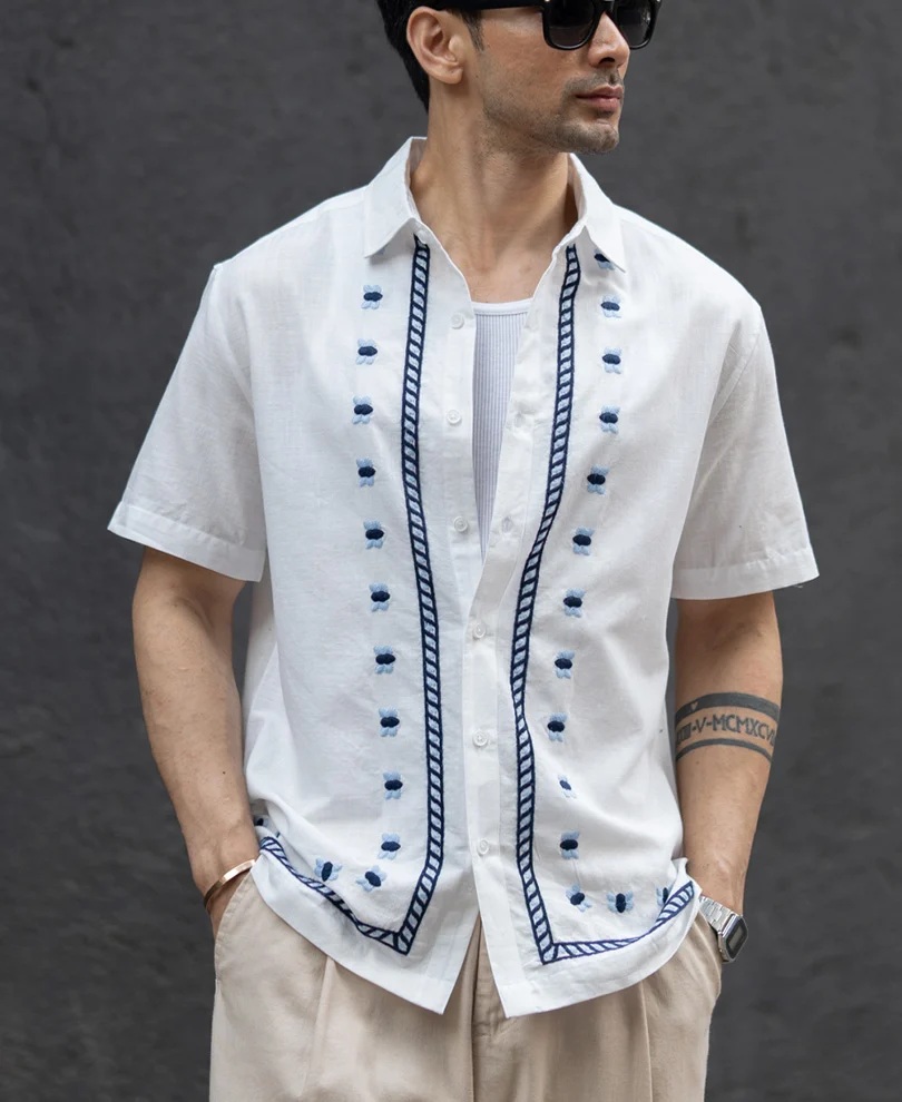 off-white-embroidered-shirt-100-cotton-49d0725c-1 Off White Embroidered Shirt 100% Cotton