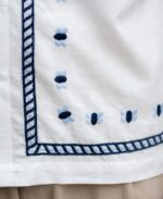 Off White Embroidered Shirt 100% Cotton