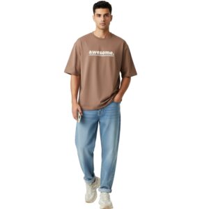 Premium 210 GSM Oversized Graphic T-Shirt – 100% Cotton