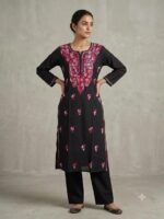 Pure Cotton Chikankari Worked Kurta