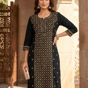 Pure Cotton Chikankari Worked Kurta