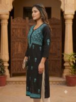 Pure Cotton Chikankari Worked Kurta