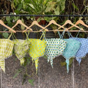 Triangle padded tops